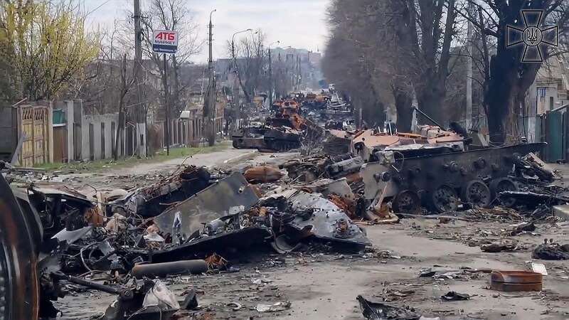 bucha main street 2022 04 06 0804 vokzalnaja street 1