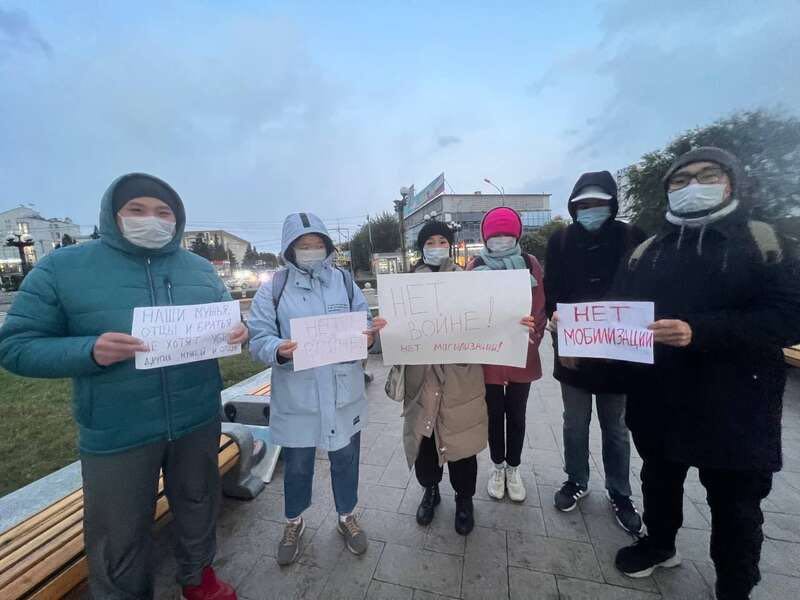 protest tegen mobilisatie