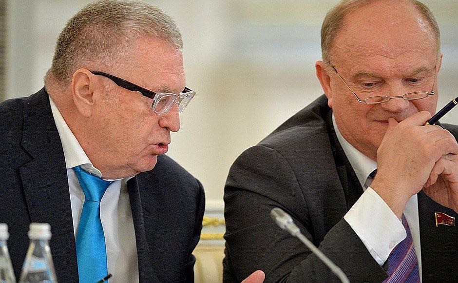 Zjirinovski en Zjoeganov