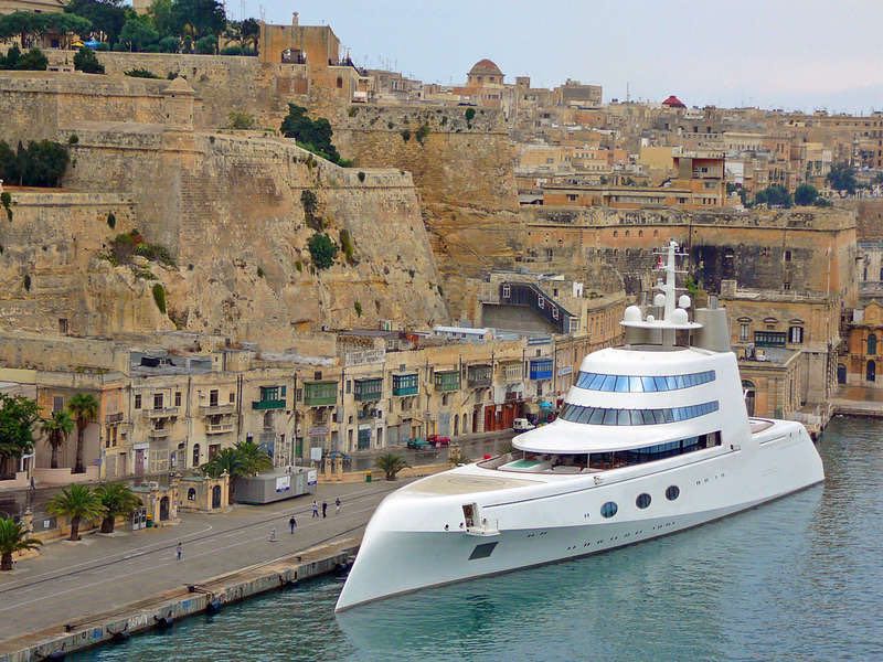 russisch jacht la valetta