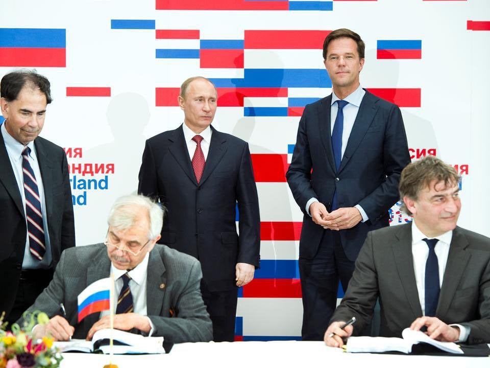 rutte en poetin bij nederland rusland jaar 2013