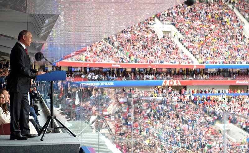 poetin bij opening worldcup in moskou foto kremlin