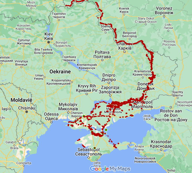 russian fortifications in ukraine