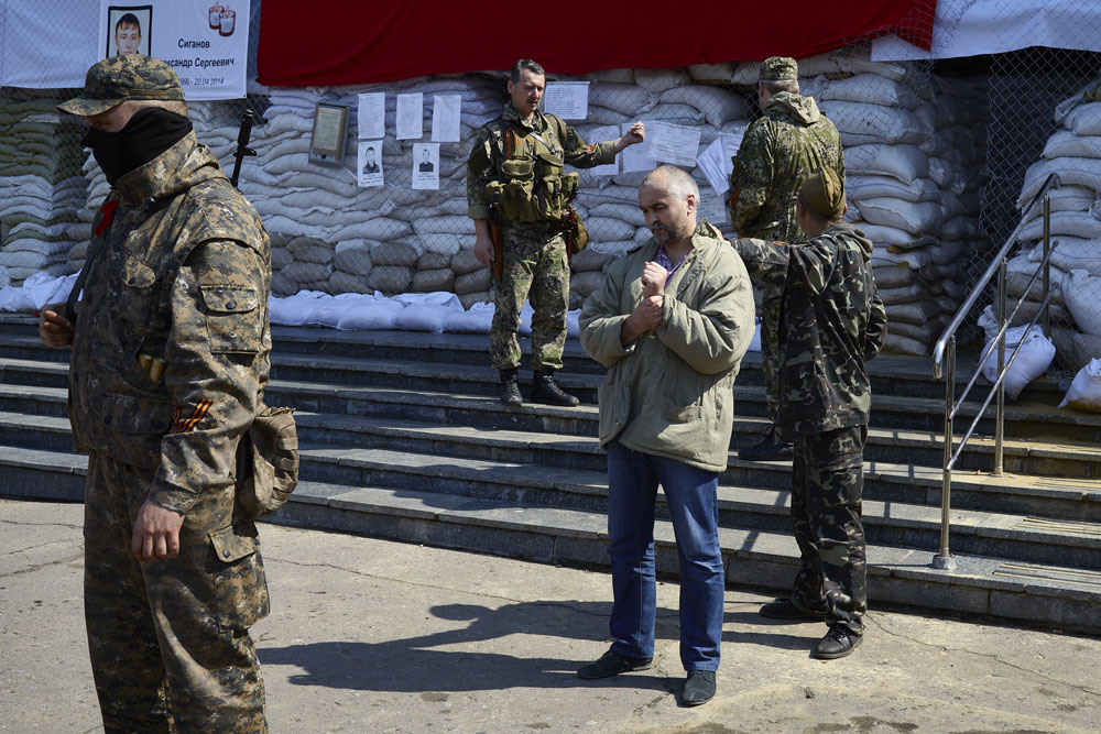 Pierre Crom Strelkov in Slavjansk