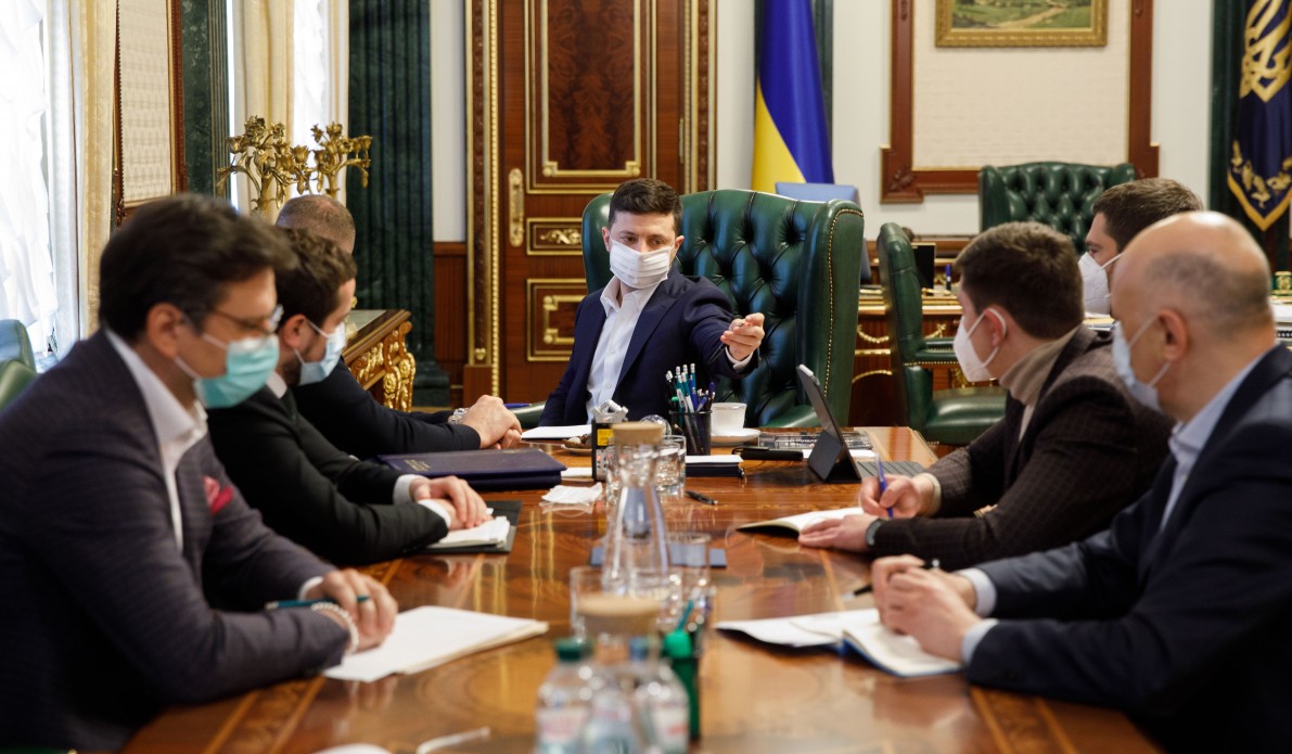 corona zelensky 14 april 2020 foto president