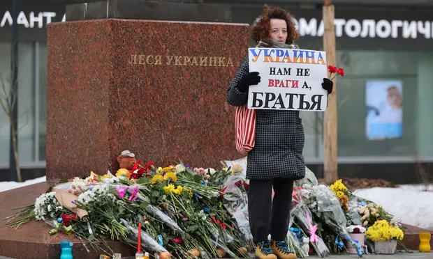 protest bij lesya ukrainka