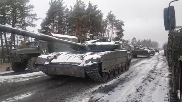 tanks op weg naar kiev