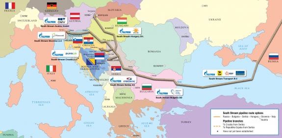 south stream map en