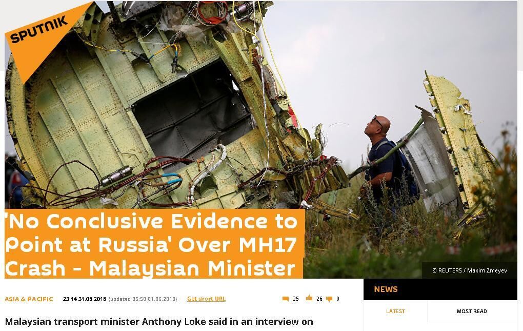sputnik 1 MH17