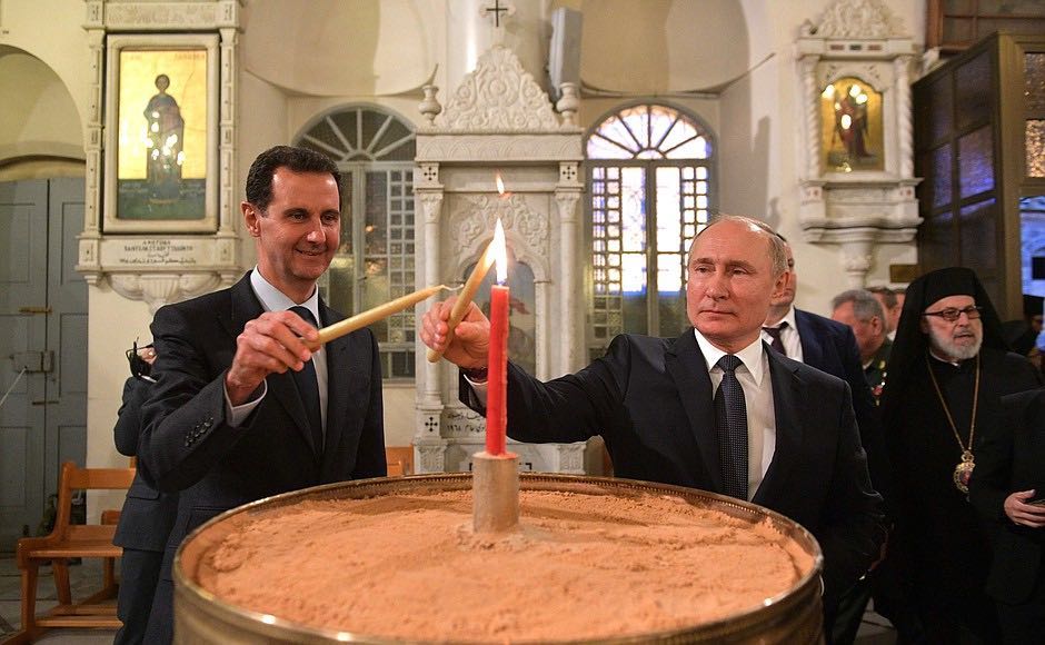 poetin en assad 7 jan 2020 foto kremlin