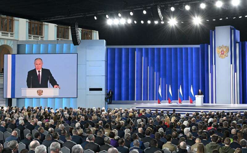 putin speech 22 02 2023 with public
