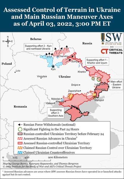 russian invasion ukraine april 3